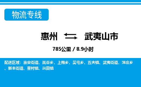 惠州到武夷山市物流專線_惠州至武夷山市物流公司_惠州到武夷山市貨運(yùn)專線
